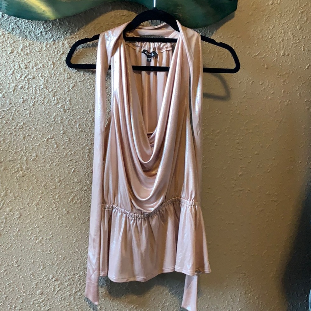 NWOT Rose Gold Top
